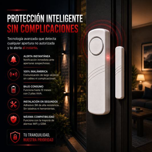 Alarma Antirrobo Magnética Inalámbrica