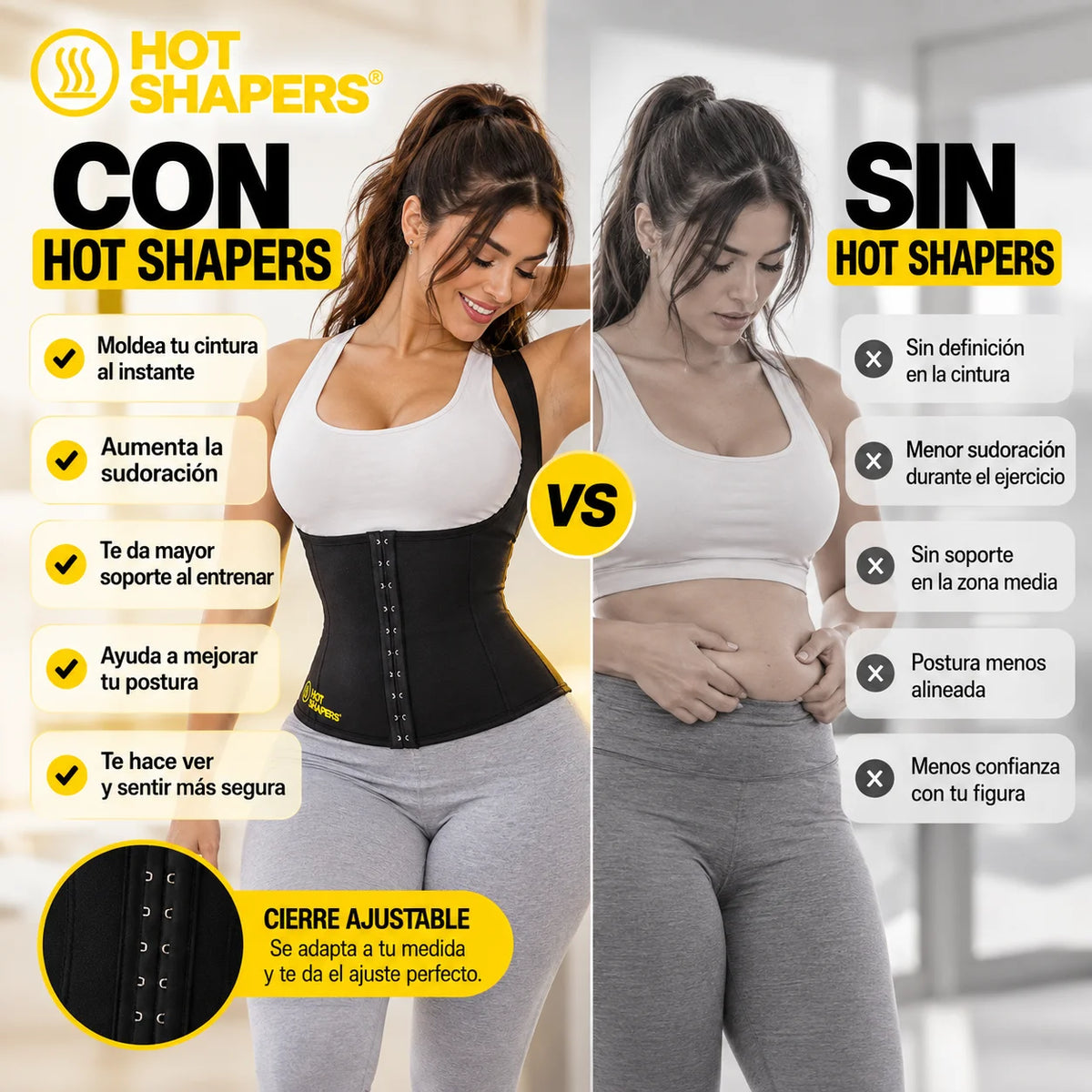 Faja reductora de cintura Hot Shapers