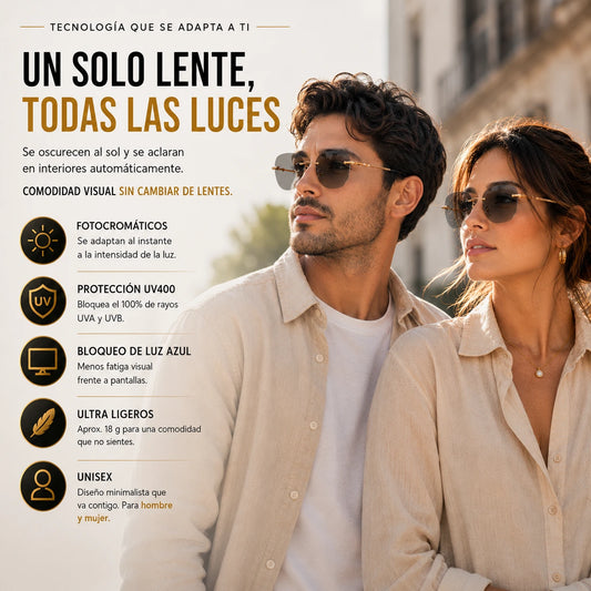 Lentes Sin Marco Fotocromáticos Uv