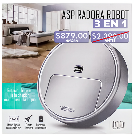 ASPIRADORA ROBOT 3 EN 1🤖