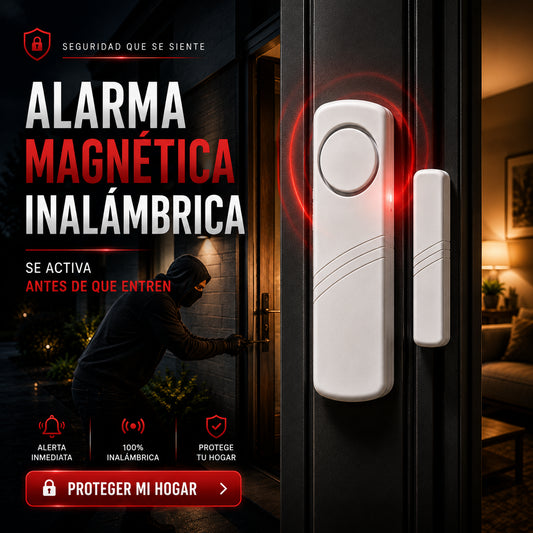 Alarma Antirrobo Magnética Inalámbrica