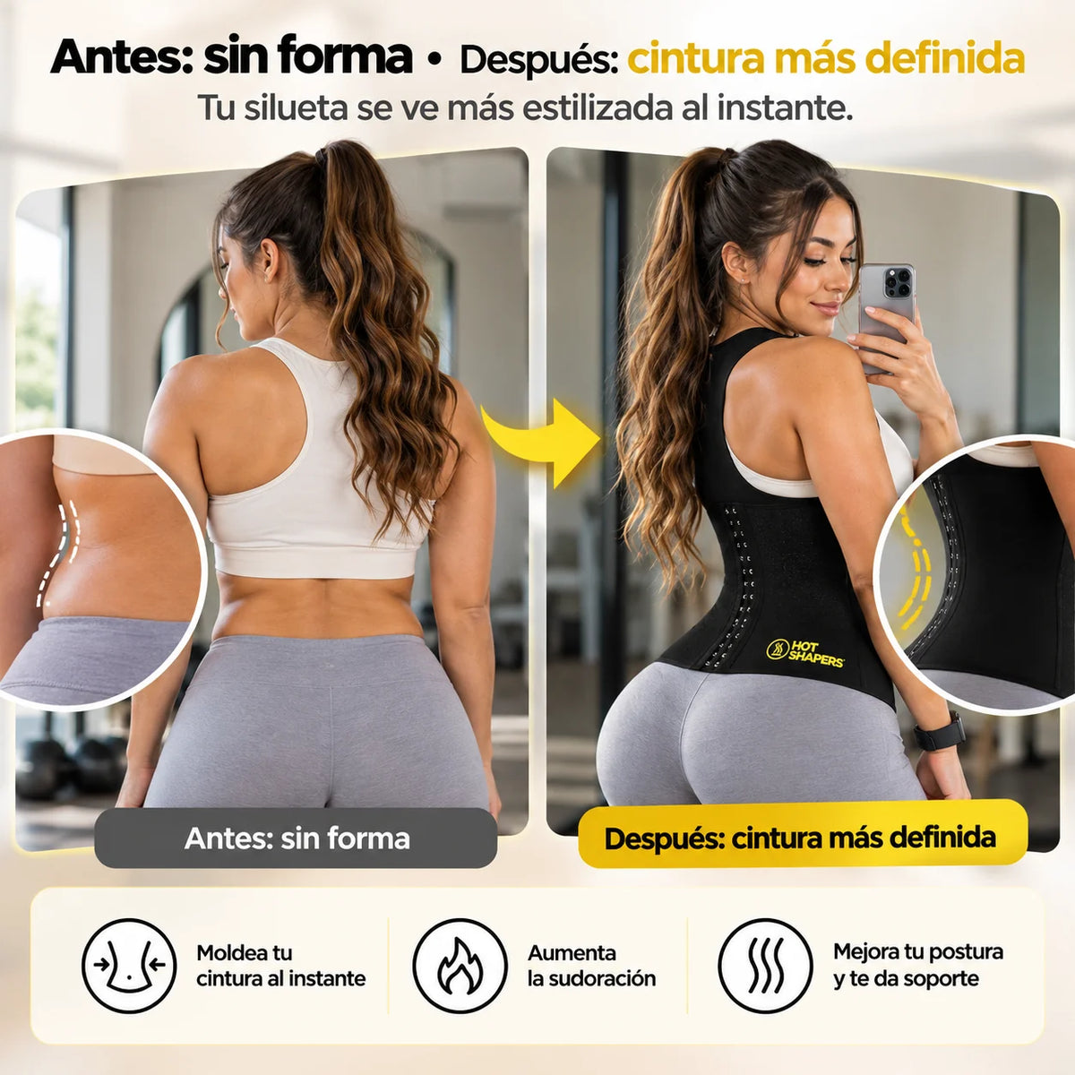 Faja reductora de cintura Hot Shapers