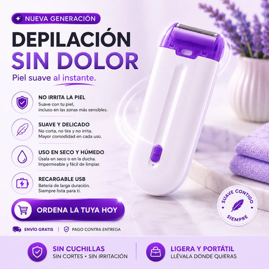 Depiladora Recargable Con Sensor