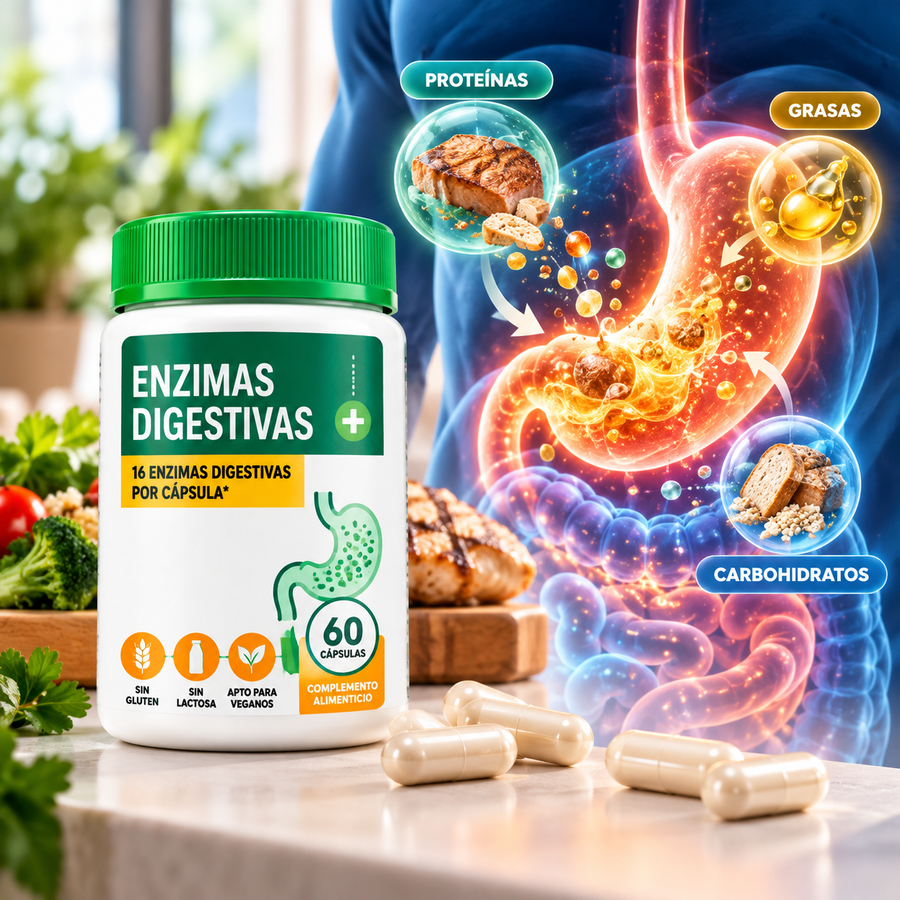 16 ENZIMAS PARA DESCOMPONER LOS ALIMENTOS