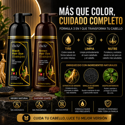 Shampoo Tinte Anti Canas 500ml