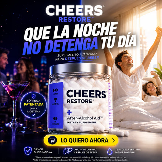 Suplemento Cheers Anticruda Resaca